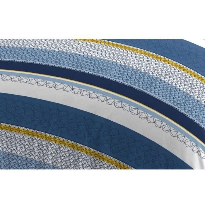 Home Linge Passion HOM3701393711623 Juego Nórdico de Microfibra STANIS - 240 x 260 cm + 2 Fundas Almohada 63 x 63 cm - Azul 2