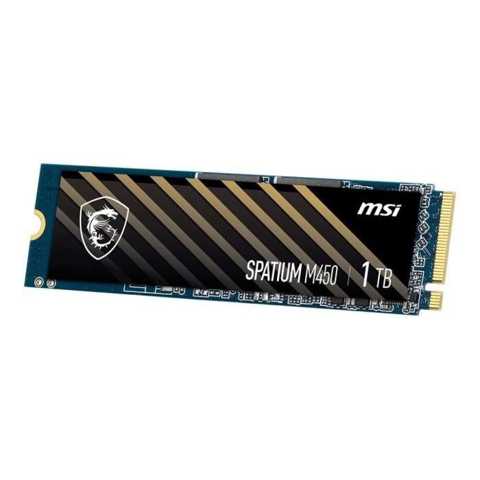 MSI - SPATIUM M450 - SSD Interno - 1TB - PCIe 4.0 NVMe M.2 3 MSI - SPATIUM M450 - SSD Interno - 1TB - PCIe 4.0 NVMe M.2 3