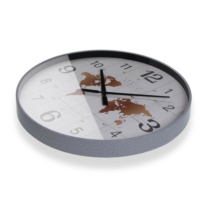 Reloj de Pared Versa Metal Mapamundi 4,7 x 50,8 x 50,8 cm 2