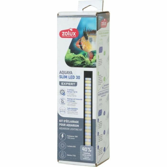 Zolux ZOL3336023117201 Tira de iluminación LED delgada regulable, reemplazo para tubo de neón T8 o T5, 30 cm 5