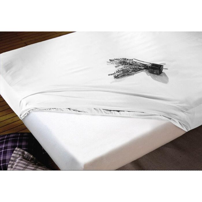 Sábana Bajera Ajustable Hosteline IRIS Blanco Cama de 80 1 Sábana Bajera Ajustable Hosteline IRIS Blanco Cama de 80 1
