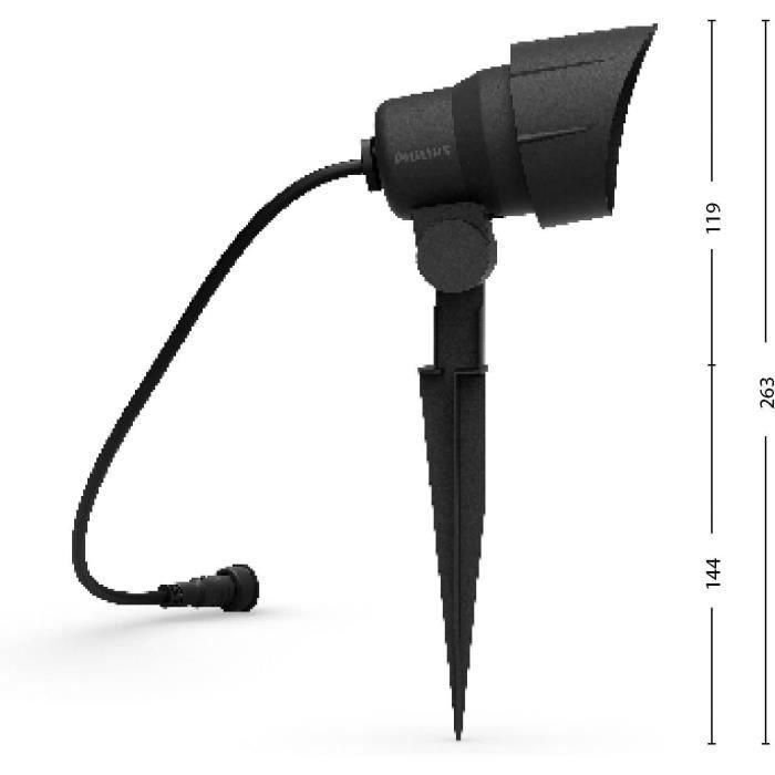 Pack de 3 focos de exterior PHILIPS GardenLink, 24W, 2700K, IP44 1 Pack de 3 focos de exterior PHILIPS GardenLink, 24W, 2700K, IP44 1