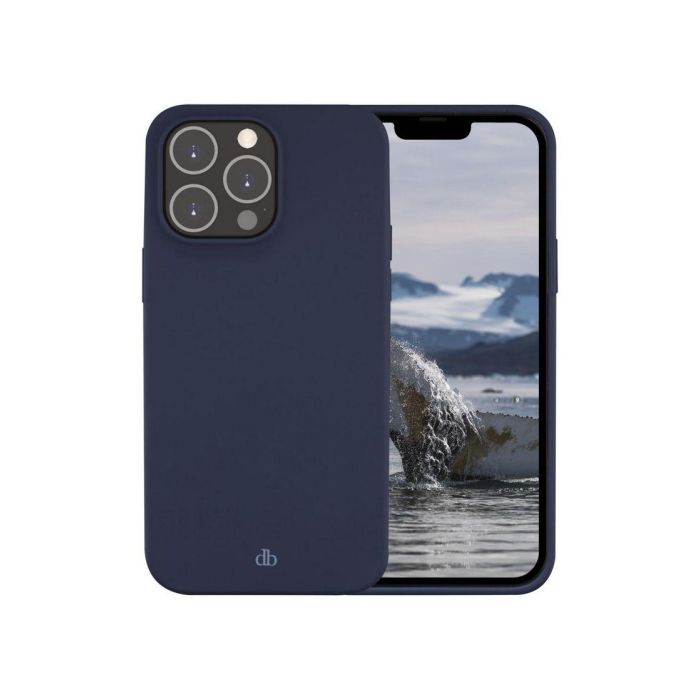 dbramante1928 Funda Greenland iPhone 14 Pro Max Azul Pacífico - Protectora, Antigolpes y Fabricada con Plástico Reciclado
