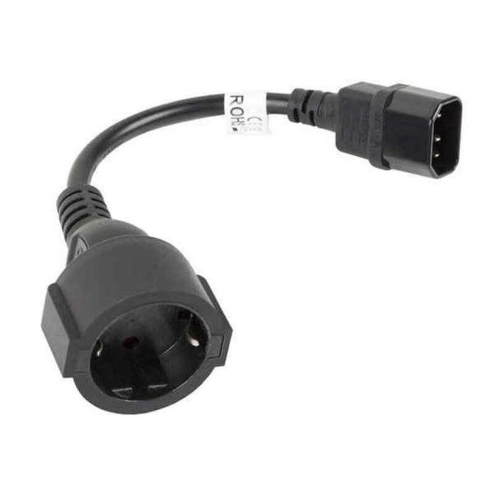 Lanberg Cable Adaptador IEC 320 C14 a Uni-Schuko 20 cm - Para PC, Portátiles y Servidores Lanberg Cable Adaptador IEC 320 C14 a Uni-Schuko 20 cm - Para PC, Portátiles y Servidores