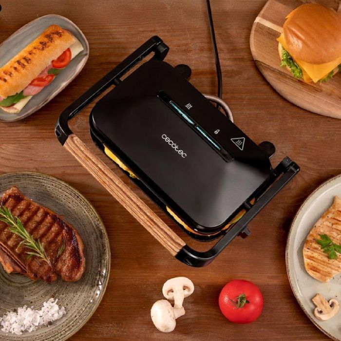 Parrilla Eléctrica Cecotec 1200 Wood B 1200 W 1300 W 2000 W 1 Parrilla Eléctrica Cecotec 1200 Wood B 1200 W 1300 W 2000 W 1