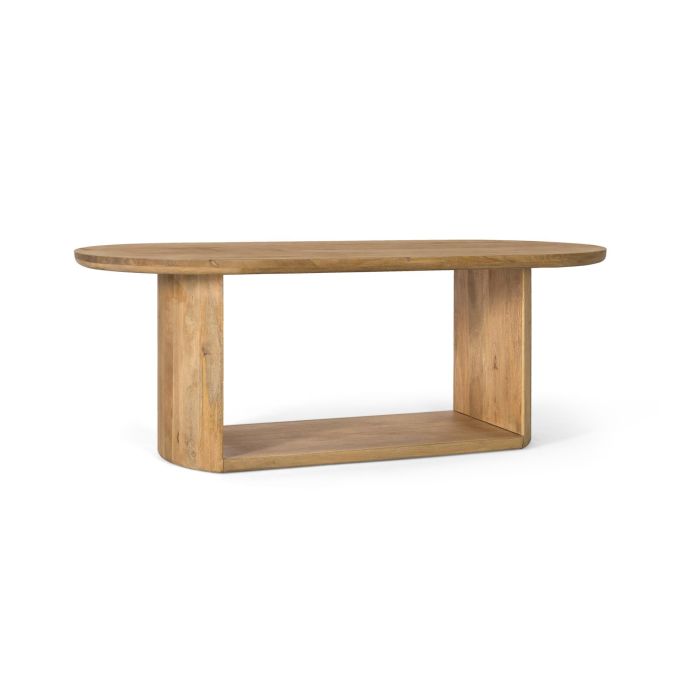 Giner y Colomer Mesa Ovalada de Madera de Mango 210 cm Natural 1 Giner y Colomer Mesa Ovalada de Madera de Mango 210 cm Natural 1