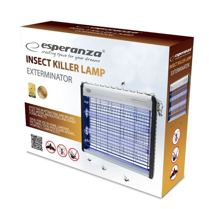 Lámpara Antimosquitos Esperanza EHQ003 Blanco 12 W 1