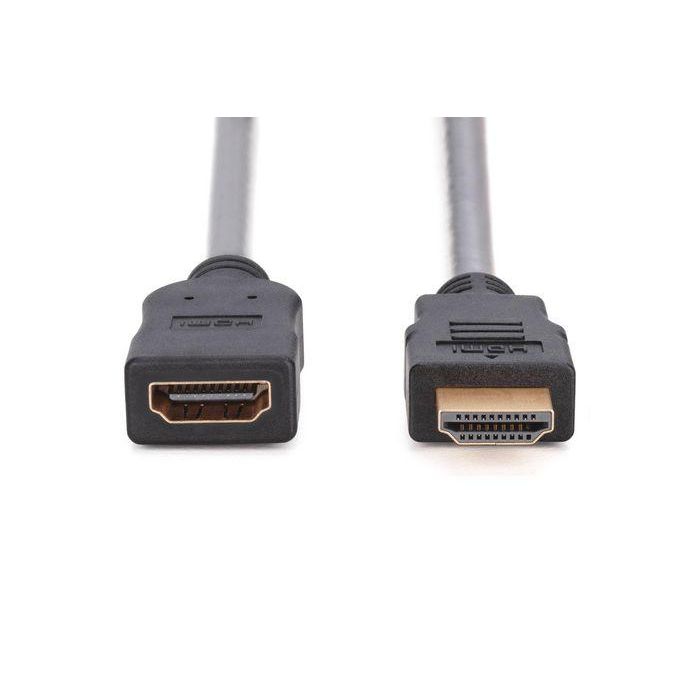 Digitus HDMI High Speed extension cable, type A M/F, 3.0m, w/Ethernet, UHD 4K@24Hz, gold, bl 2 Digitus HDMI High Speed extension cable, type A M/F, 3.0m, w/Ethernet, UHD 4K@24Hz, gold, bl 2
