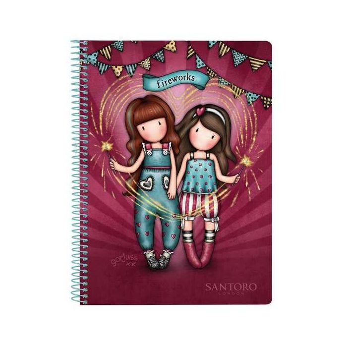 Libreta cuarto 80 h. tapas duras gorjuss™ fairground "fireworks" 15,5x22x1cm Libreta cuarto 80 h. tapas duras gorjuss™ fairground "fireworks" 15,5x22x1cm