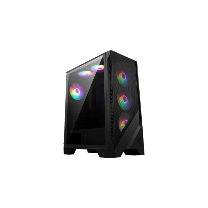 MSI MAG FORGE 120A AIRFLOW Carcasa Midi Tower PC Negro Transparente, 3x120mm Ventiladores, ATX/microATX/Mini-ITX, 306-7G23A21-809