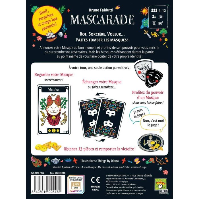 Juego de Mesa Asmodee Mascarade 5 Juego de Mesa Asmodee Mascarade 5