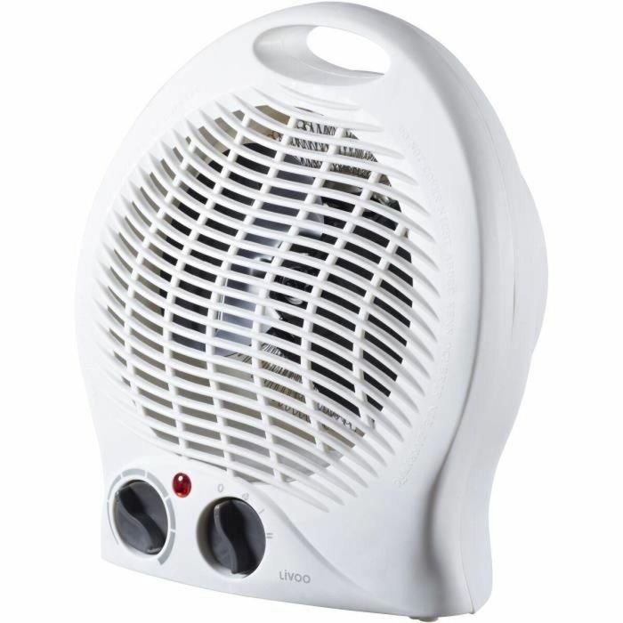 Livoo DOM515 Calefactor 900-2000W 20m² con 3 modos, termostato regulable y protección contra sobrecalentamiento