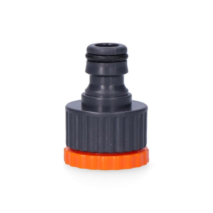 Edm Conector rápido roscado hembra 1/2" y 3/4", polipropileno, gris/naranja