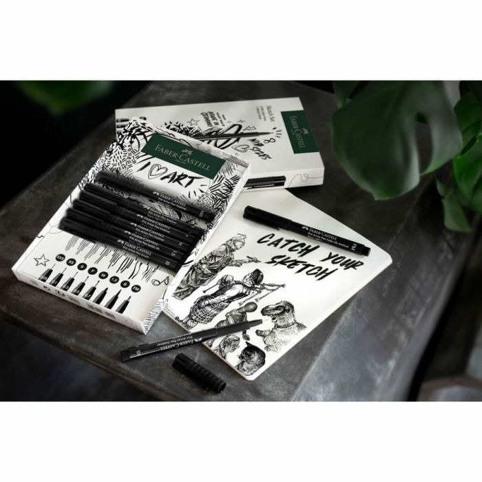 FABER-CASTELL Set Pitt Artist Pen + Sketchbook 4 FABER-CASTELL Set Pitt Artist Pen + Sketchbook 4