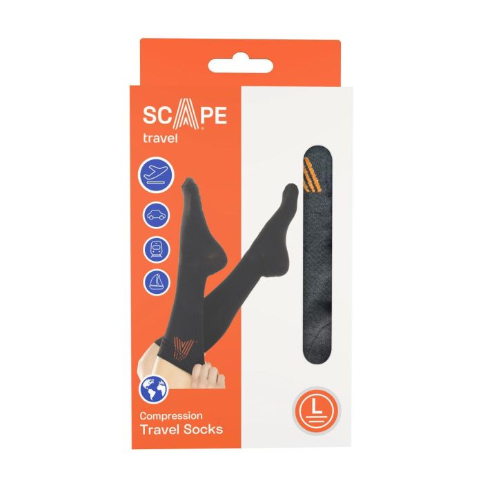 Calcetines de Compresión Scape Travel Negro 4 Calcetines de Compresión Scape Travel Negro 4