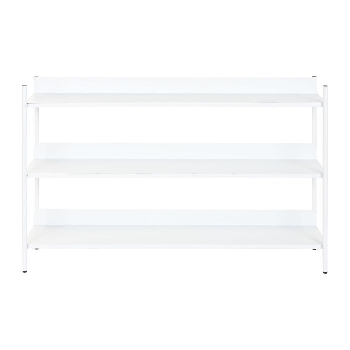 DKD Home Decor Estantería Urban de Metal Blanco con 3 Estantes Desmontable - 120x30x76 cm
