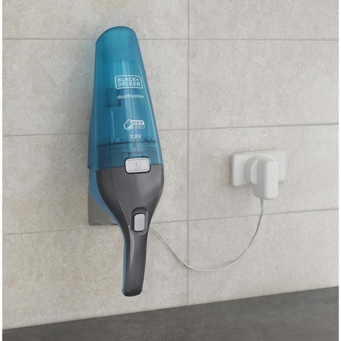 Aspirador de mano Black+Decker RECOGETODO 7,2V sin cable, apto para líquidos y sólidos, batería de litio, depósito translúcido - AZU/TRA 3 Aspirador de mano Black+Decker RECOGETODO 7,2V sin cable, apto para líquidos y sólidos, batería de litio, depósito translúcido - AZU/TRA 3