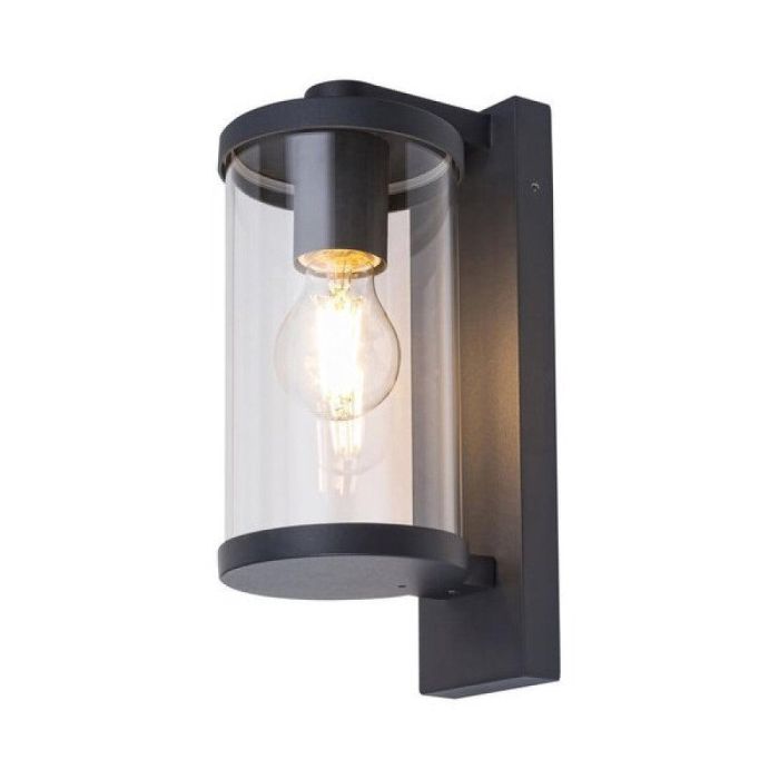 RABALUX RAB-7891 Aplique de Exterior Silistra IP44 Antracita E27 con Pantalla de Cristal Transparente Estilo Industrial 1 RABALUX RAB-7891 Aplique de Exterior Silistra IP44 Antracita E27 con Pantalla de Cristal Transparente Estilo Industrial 1