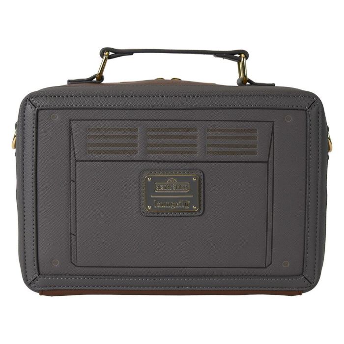 Loungefly Bolso bandolera lenticular Retro TV Barrio Sésamo de piel vegana con detalles en relieve y estampados