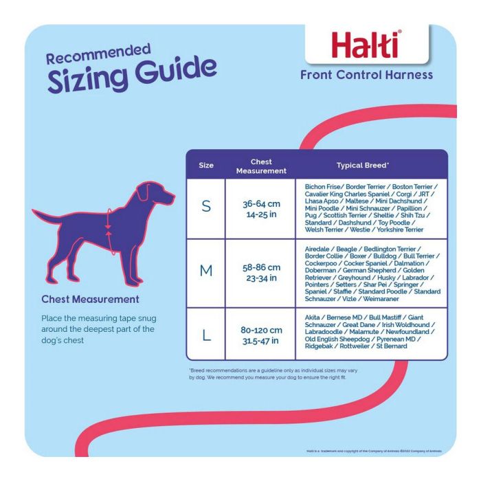 Halti Arnés de Control Delantero, ideal para Perros Medianos y Grandes, Talla L (cintura 80-120cm), Negro-Rojo 3