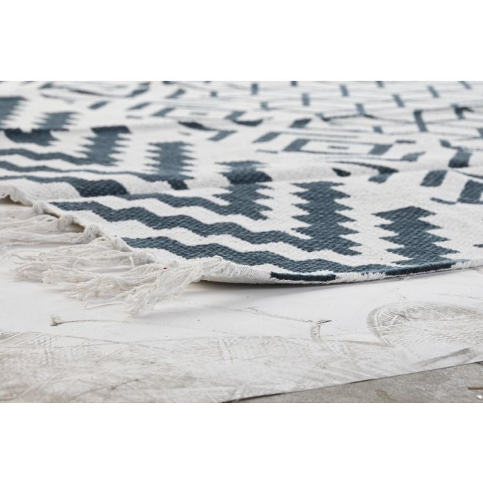 DKD Home Decor Alfombra Boho Negro y Blanco 180x120x1 cm 100% Algodón 1200gsm (Pack de 2) 3 DKD Home Decor Alfombra Boho Negro y Blanco 180x120x1 cm 100% Algodón 1200gsm (Pack de 2) 3