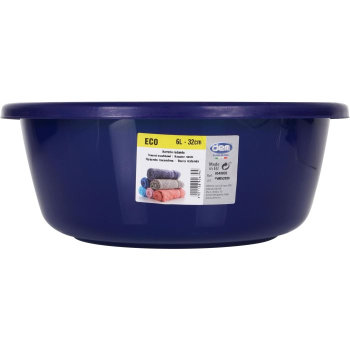 Barreño Redondo Eco 6L - 32 cm Dem (12 Unidades) 1 Barreño Redondo Eco 6L - 32 cm Dem (12 Unidades) 1