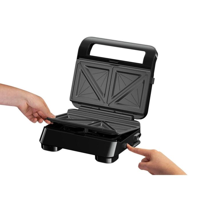 Braun SM5005 Sandwichera Eléctrica y Parrilla de Contacto Serie 5, 800W de Potencia, Diseño en Acero Inoxidable y Negro. 4