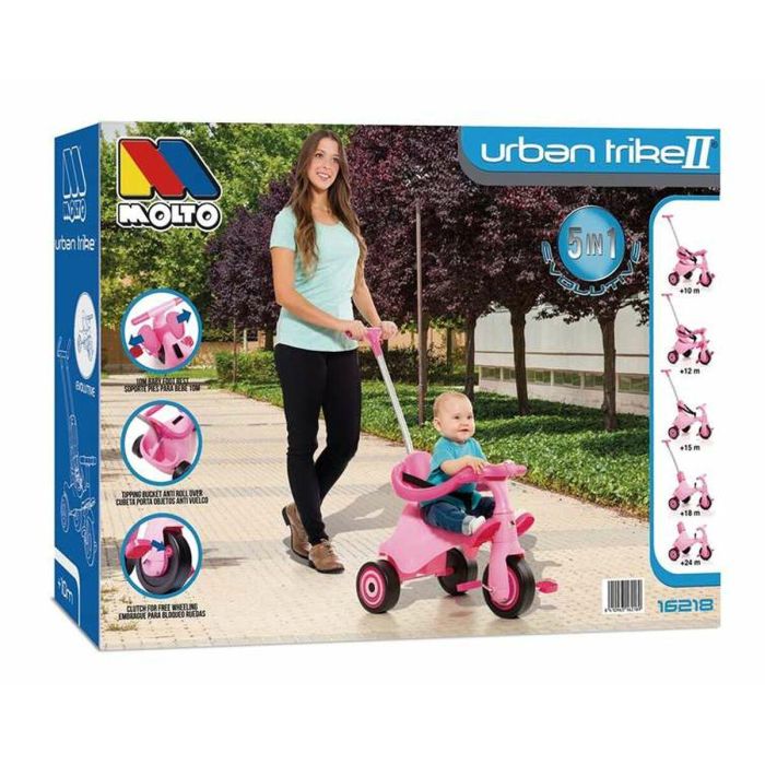 Triciclo urban trike city rosa 5 en 1 (89 cm) 3 Triciclo urban trike city rosa 5 en 1 (89 cm) 3