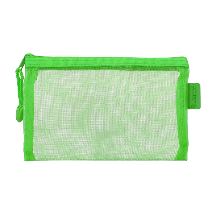 Liderpapel Bolsa Zipper Bag Poliéster Transpirable Multiusos DIN A6 Verde Pastel 1