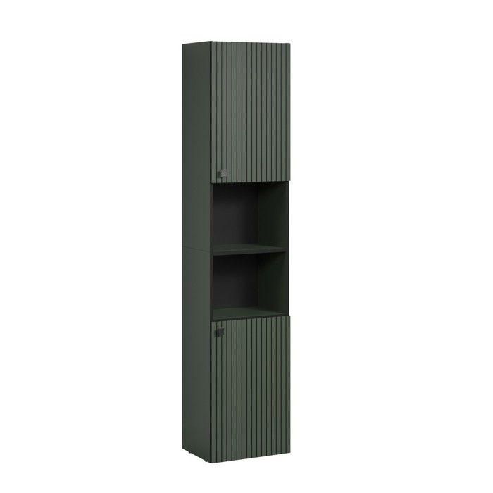 Columna de baño - Decoración roble - L40 x H186 x D31cm - PURE BLISS 2 Columna de baño - Decoración roble - L40 x H186 x D31cm - PURE BLISS 2