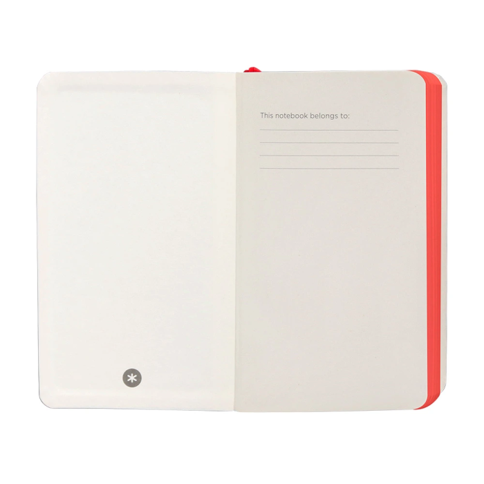 Antartik Cuaderno A6 Tapa Blanda Hojas Lisas Negro y Rojo 100 Hojas 80 gr FSC 6