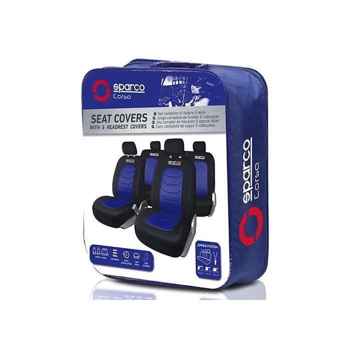 Juego Fundas S-Line Azul Sparco Cs6 SPC1019AZ 1