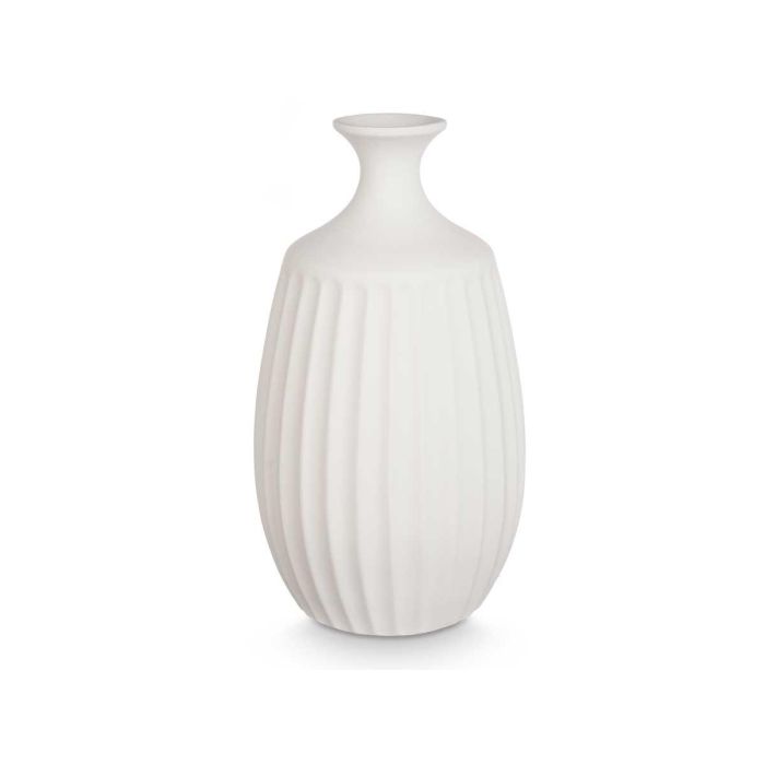 Jarrón Cerámica Cuello Estrecho 39 cm Blanco - Giftdecor (2 Unidades) 1 Jarrón Cerámica Cuello Estrecho 39 cm Blanco - Giftdecor (2 Unidades) 1