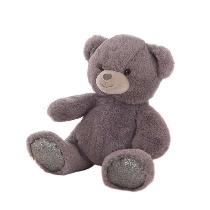 Peluche oso patitas brilli 3 col. surt. rosa/gris/plata 30 cm 2