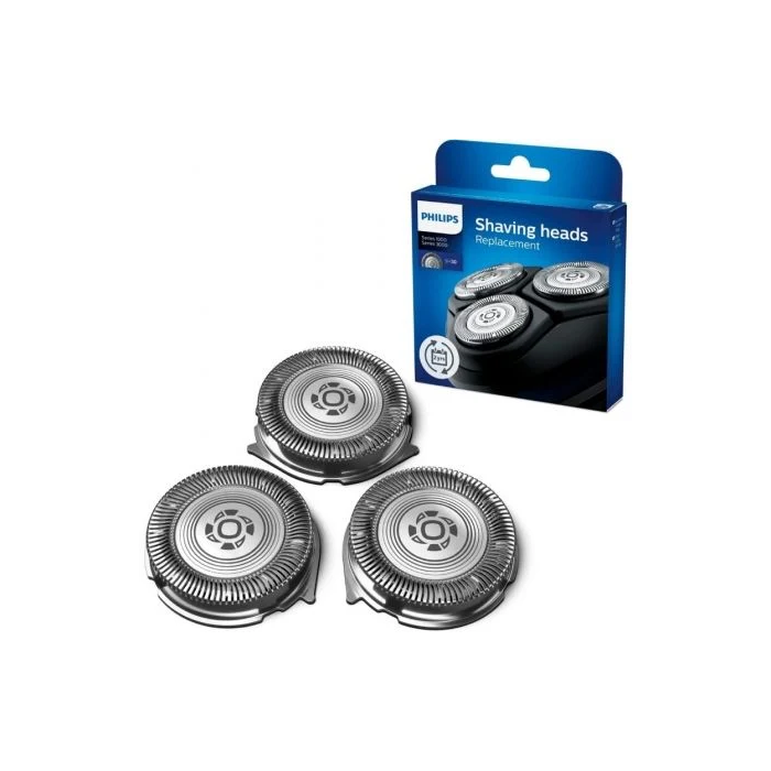 Philips SH30/50 Cabezales de Reemplazo para Afeitadora Eléctrica Series 3000 y 1000 / Pack 3