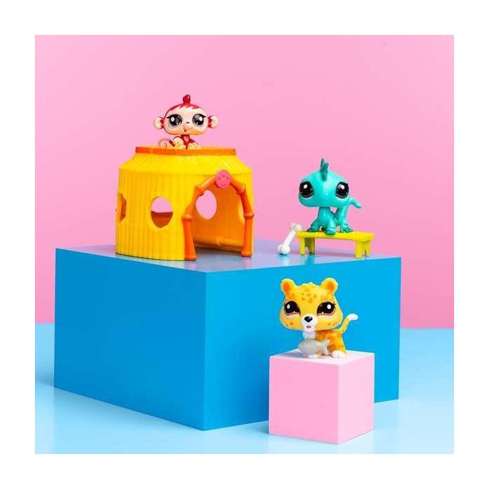 Set figura littlest pet shop tiki jungle. 17,8x20,3x6,35 cm 7