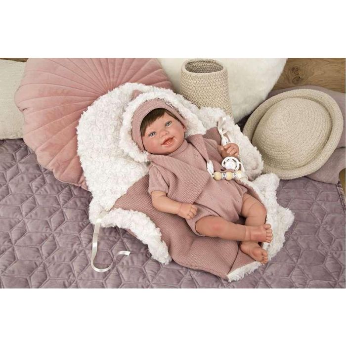 Muñeca reborn arias 45 cm gimena c/saco portabebe 17 Muñeca reborn arias 45 cm gimena c/saco portabebe 17