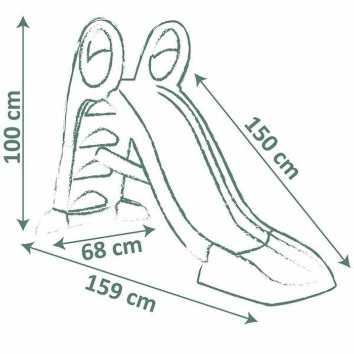 Tobogán deslizamiento de 150 cm, con escalera s.life, 100x159 cm 2 Tobogán deslizamiento de 150 cm, con escalera s.life, 100x159 cm 2
