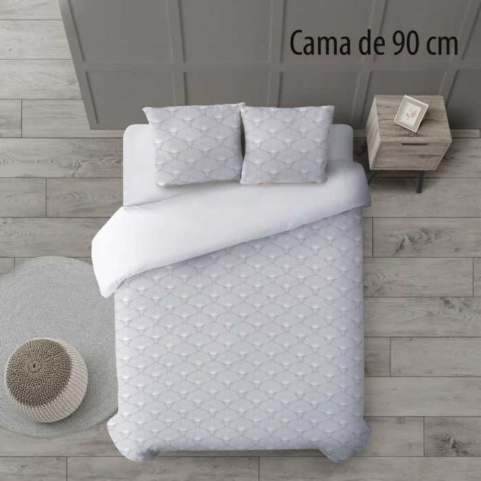 Funda Nórdica ARLA Blanco Gris Cama de 90 155 x 240 x 0,2 cm 3