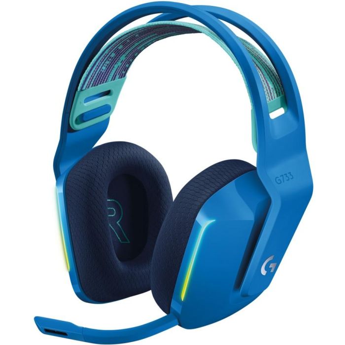 Logitech 981-000943 Auriculares Gaming Inalámbricos G733 con Micrófono, LIGHTSPEED, DTS Headphone:X 2.0, Ultraligeros, Azules