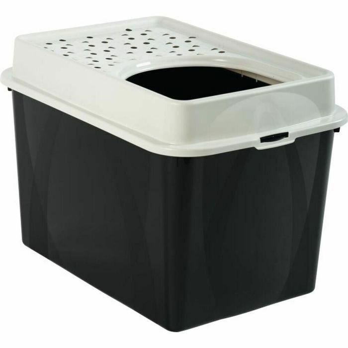Arenero para Gatos Rotho My Pet BERTY 57 x 40 x 33 cm Blanco/Negro Arenero para Gatos Rotho My Pet BERTY 57 x 40 x 33 cm Blanco/Negro