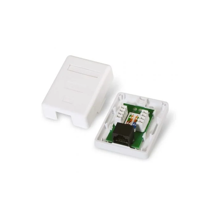 AISENS - ROSETA DE SUPERFICIE RJ45 CAT.6 UTP 1 TOMA, BLANCO 3 AISENS - ROSETA DE SUPERFICIE RJ45 CAT.6 UTP 1 TOMA, BLANCO 3