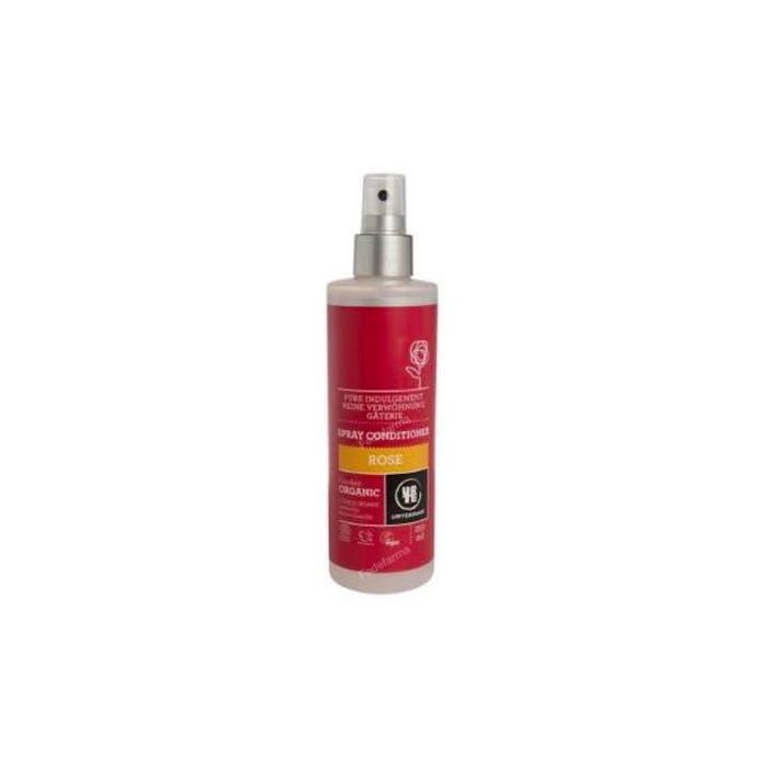 URTEKRAM Acondicionador Rosas en Spray 250ml Eco Vegan. Para desenredar y equilibrar la humedad. Certificado Ecocert-Cosmos Organic