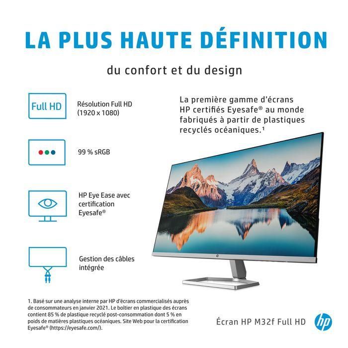HP M32f Monitor FHD de Escritorio, Pantalla de Alta Definición para Confort Visual y Productividad, Diseño Moderno y Sostenible 14 HP M32f Monitor FHD de Escritorio, Pantalla de Alta Definición para Confort Visual y Productividad, Diseño Moderno y Sostenible 14
