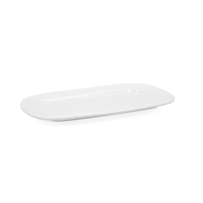 Bidasoa Fuente Rectangular Porcelana Glacial 31x18 cm, Set 6 Piezas, Alta Resistencia Hostelería, Apilable, Apta Microondas y Lavavajillas 2