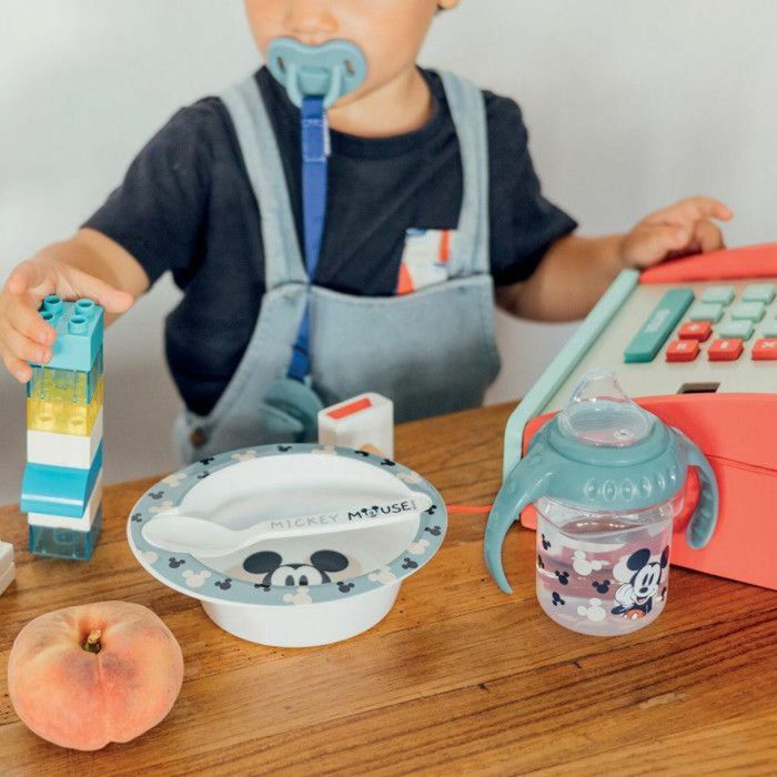 Set de Vajilla ThermoBaby MICROWAVE MEAL SET BOWL + MICKEY SPOON 1 Set de Vajilla ThermoBaby MICROWAVE MEAL SET BOWL + MICKEY SPOON 1