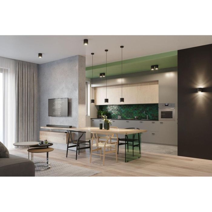 Orbis SOL-SL.0051 Lámpara Colgante Moderna Minimalista Cilíndrica, Disponible en Negro, Gris o Blanco 8