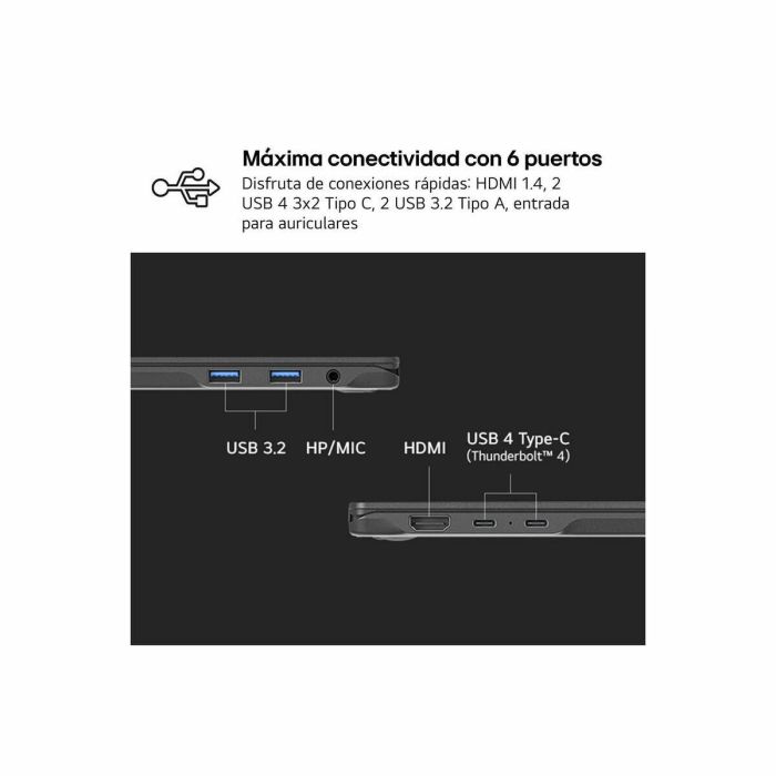 Laptop LG 16Z90RU-G.AP55B 16" i5-1334U 16 GB RAM 512 GB 512 GB SSD 3