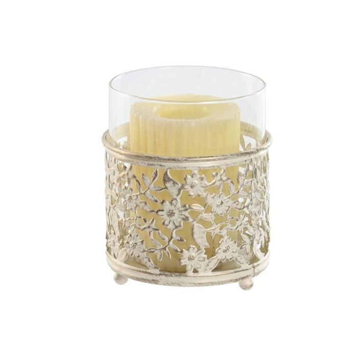 Portavela Shabby DKD Home Decor Crema 11 x 13 x 11 cm Set de 2 1 Portavela Shabby DKD Home Decor Crema 11 x 13 x 11 cm Set de 2 1