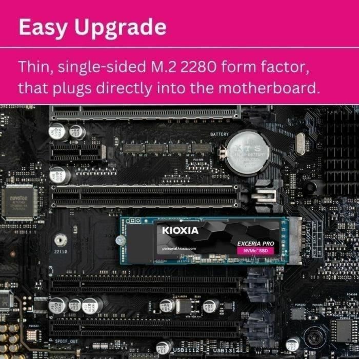 Kioxia KIO4582563854048 SSD Exceria Pro 1 TB M.2 7300 MB/s Lectura 6400 MB/s Escritura para Portátil 8 Kioxia KIO4582563854048 SSD Exceria Pro 1 TB M.2 7300 MB/s Lectura 6400 MB/s Escritura para Portátil 8